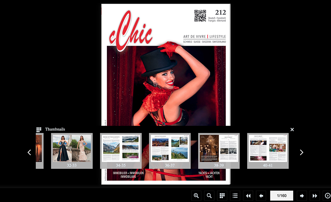 Distribuzione Versione digitale rivista cChic Svizzera